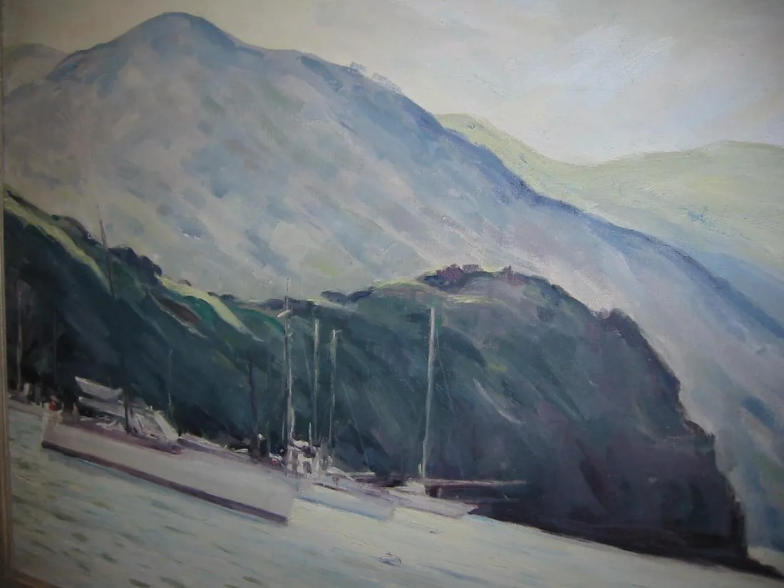 1970s T Paddock Impressionist Nautical Coastal Seascape Signed Oil on Canvas, Framed - 8