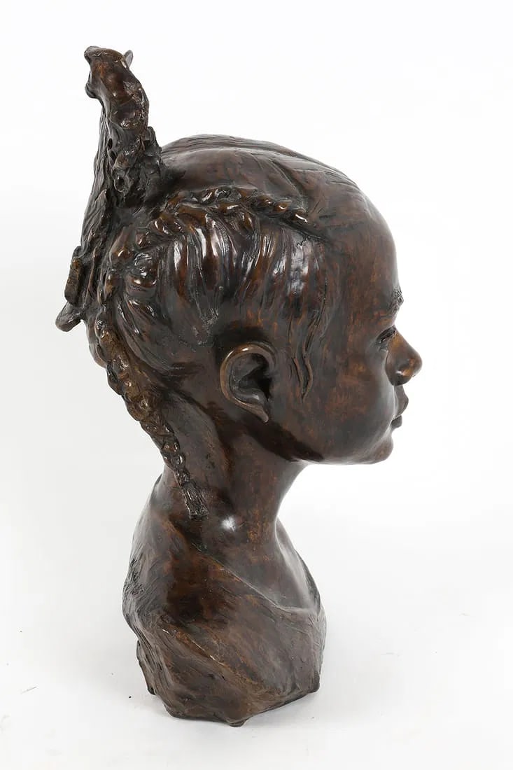 Bronze Sculpture Beautiful Girl Kirsten Kokkin - 4