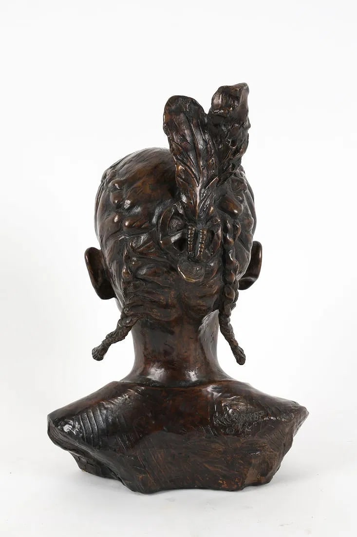 Bronze Sculpture Beautiful Girl Kirsten Kokkin - 6
