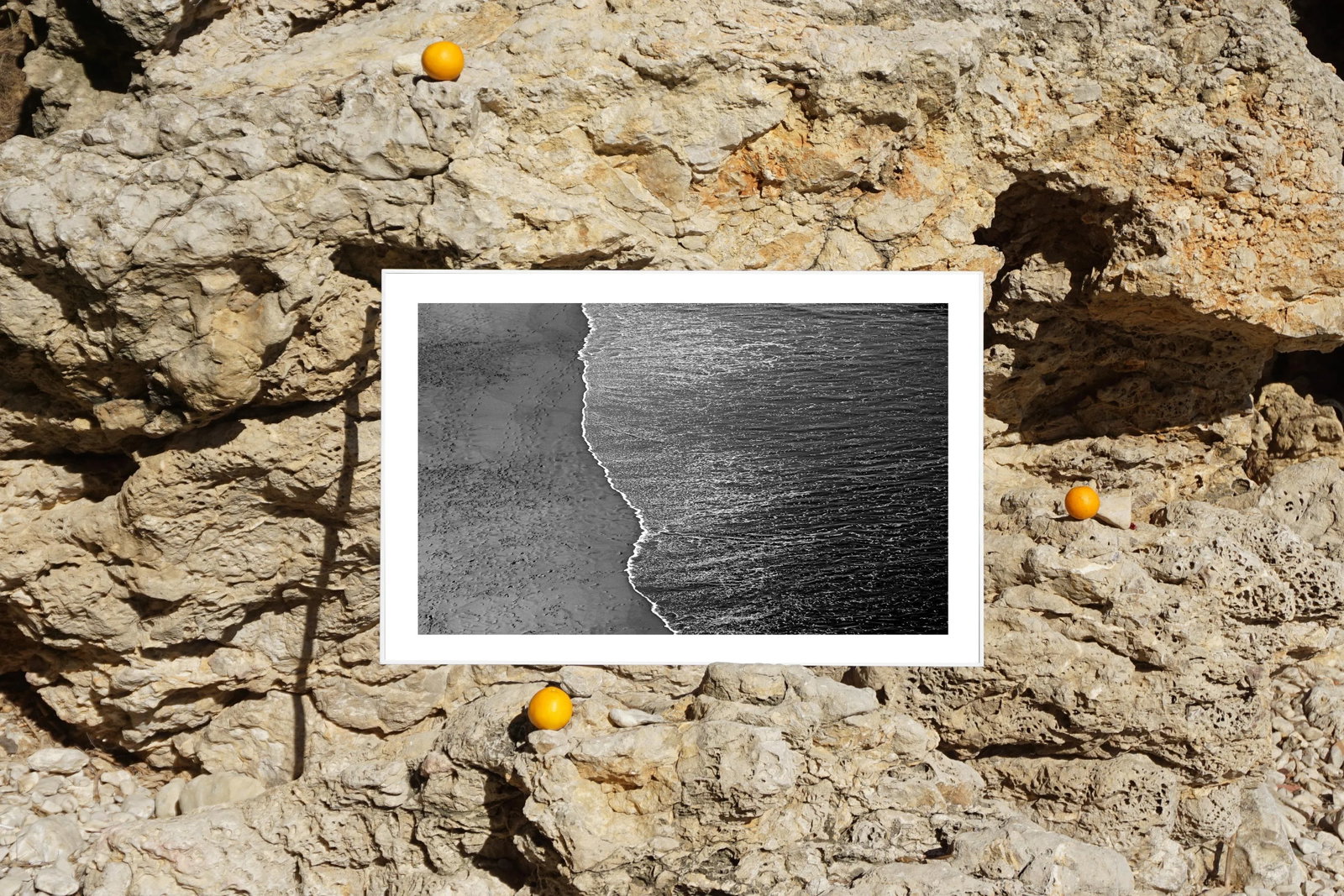 2021 "Calm Costa Rica Shore" Contemporary Minimalist Black and White Seascape Print - 5