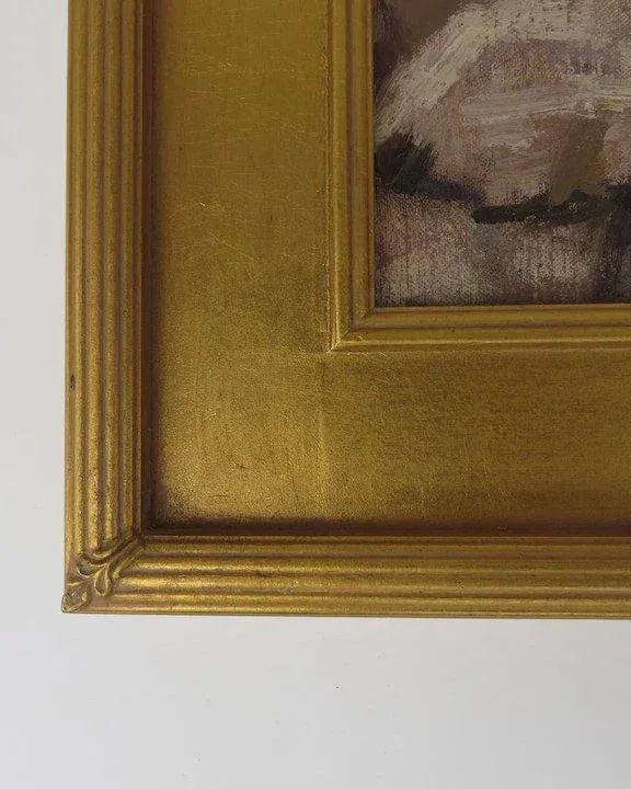 Spring Rituals Contemporary Oil Painting of Two Colorado Rams by Susan Bell, Framed - 9