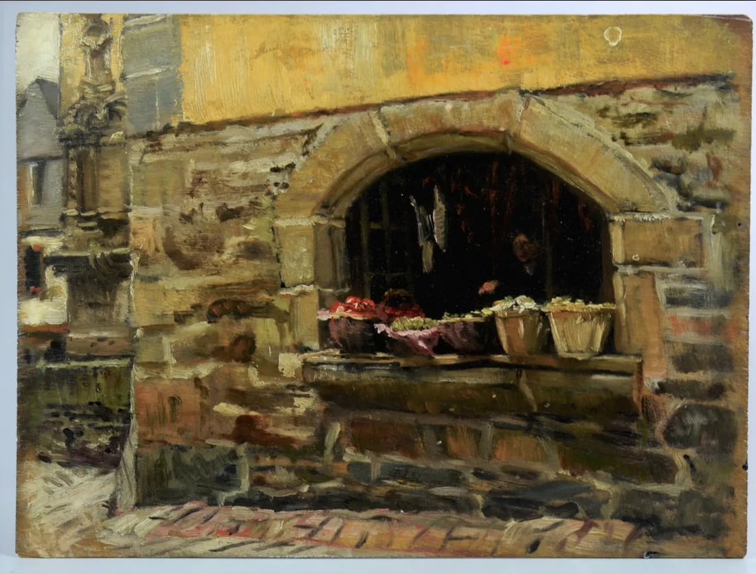 Late 19th Century "St. John's Garden, Ladbroke Grove" Oil Painting by Frank Lewis Emanuel - 4
