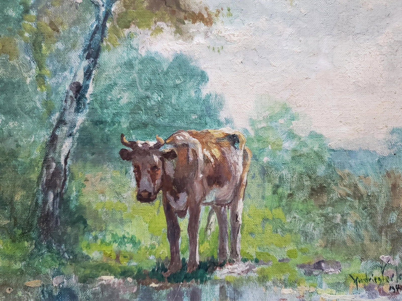 Landsacpe With Cow - Andries Verleur - 4