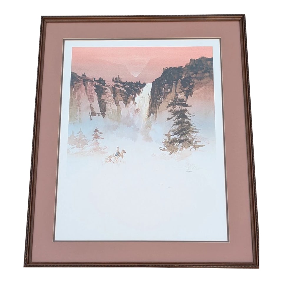 Quiet Interlude by Michael Atkinson Artist Signed Limited Edition Print With Coa: QUIET INTERLUDE print signed and numbered by the artist - Michael Atkinson. Limited edition # 282 of 950 and has Affidavit of Limited Edition attached to reverse. Framed measures approximately 29.25"