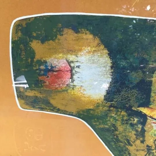Hoi Lebadang Abstract Embossed Lithograph "Le Lac" Pencil Signed Numbered #215/260 - 11