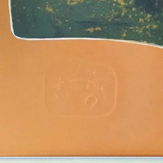 Hoi Lebadang Abstract Embossed Lithograph "Le Lac" Pencil Signed Numbered #215/260 - 9