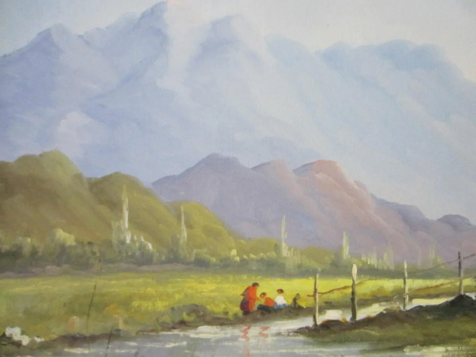 1970s Andres Orpinas Landscape Impressionist Signed Oil on Canvas, Framed - 3