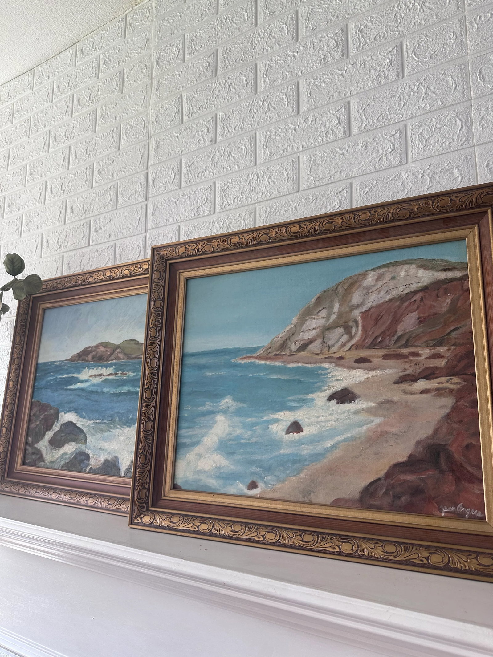 Pair of Coastal Seascapes Signed by Jean Angers, 1959 - 3