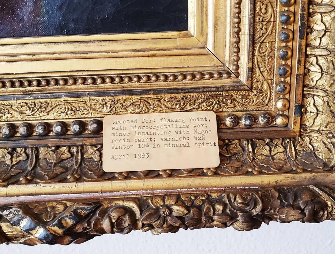 Shepherd Boy Painting in Original Gilt Frame - 4