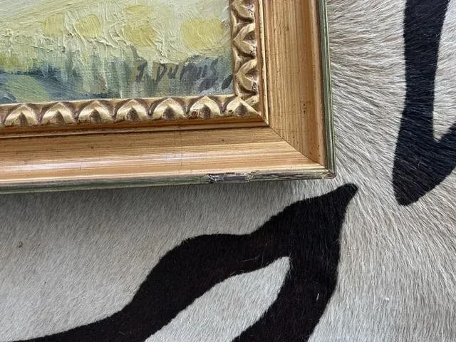 1980s Original Painting by J. Dupuis, Framed - 2