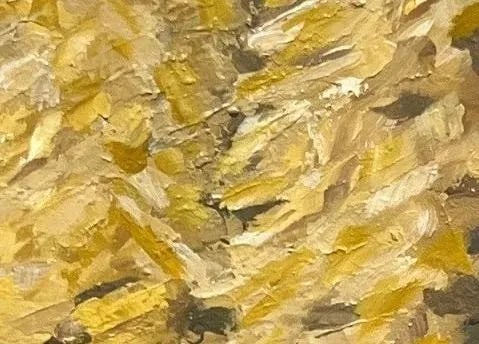 Gilded Forest Contemporary Impressionist Landscape in Golds by Mill Valley Artist Mary Anne McKern - 2