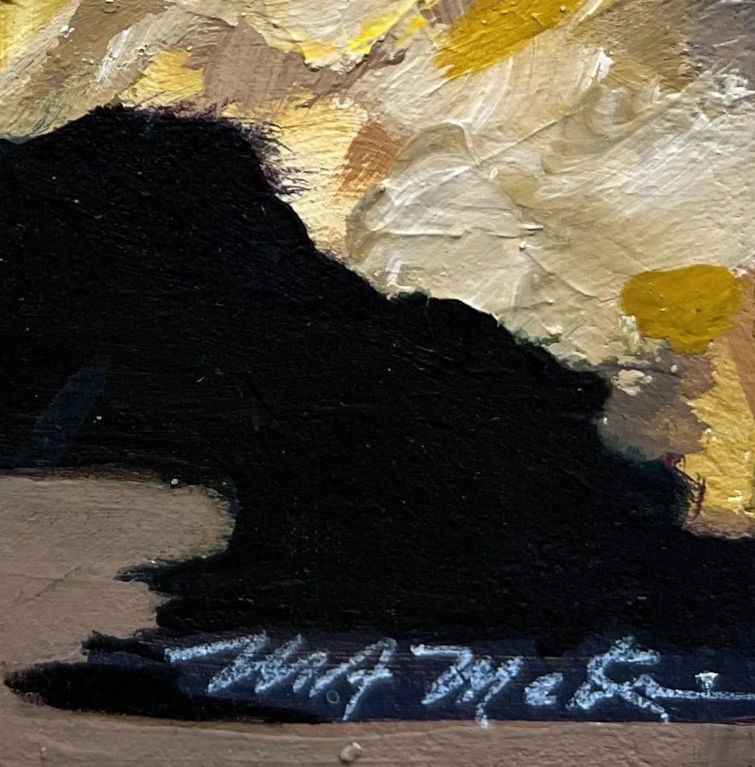 Gilded Forest Contemporary Impressionist Landscape in Golds by Mill Valley Artist Mary Anne McKern - 5