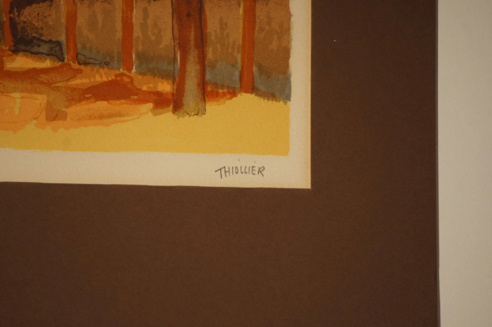 1960s Provincial French Village Lithograph Numbered 257/260 by Elaine Thiollier - 4