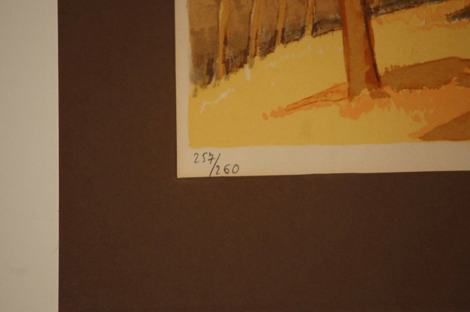 1960s Provincial French Village Lithograph Numbered 257/260 by Elaine Thiollier - 5