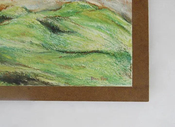 1980s Painting on Board Mountain House by Doug Post - 5