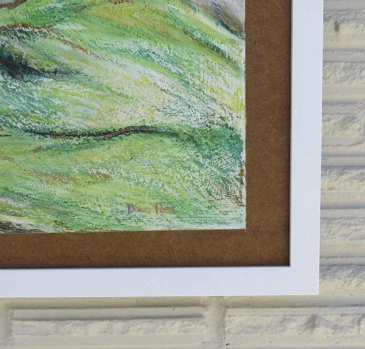 1980s Painting on Board Mountain House by Doug Post - 9