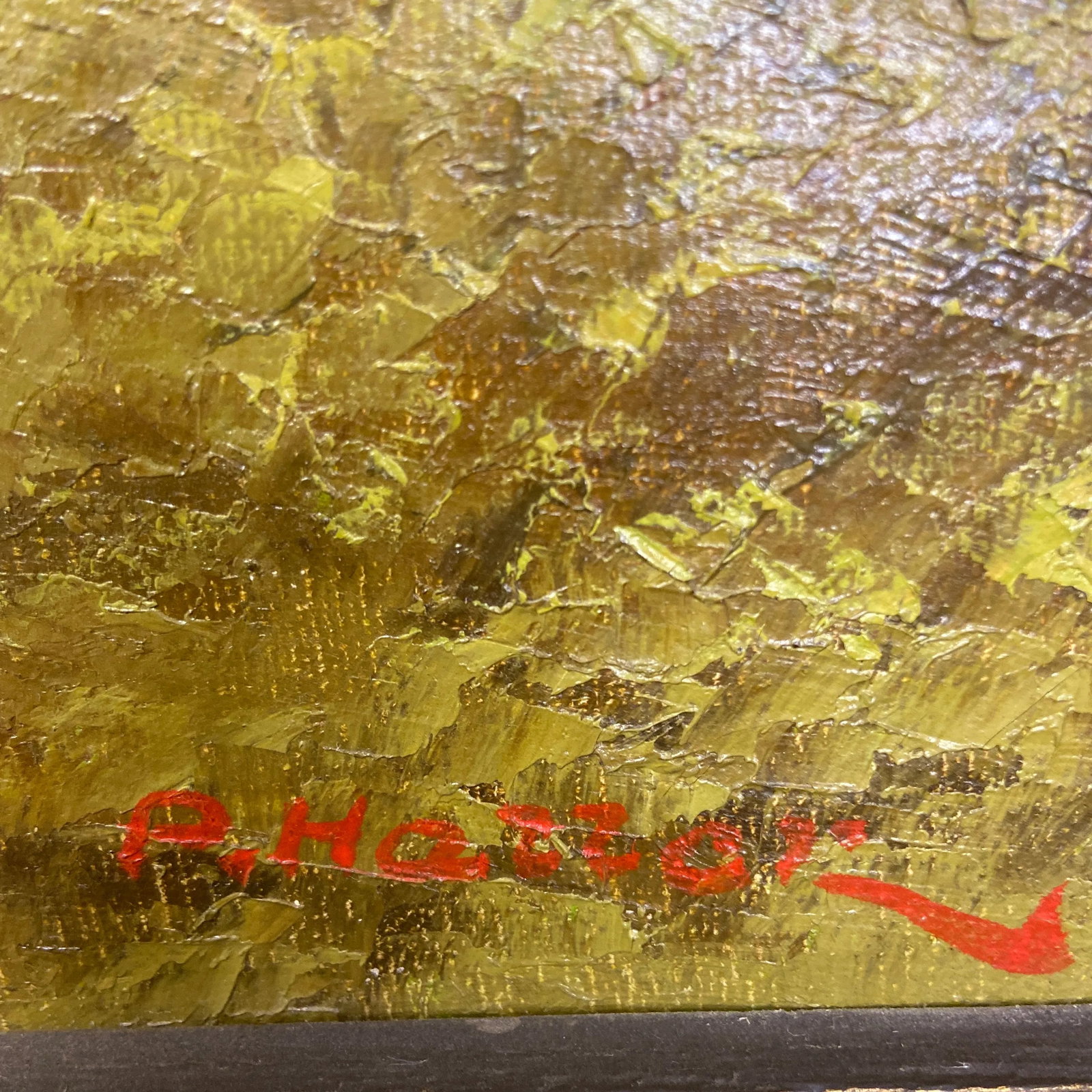 Mid 20th Century Vintage Alpine Mountain Oil Painting by Paul Haller - Framed Landscape Scene - 6