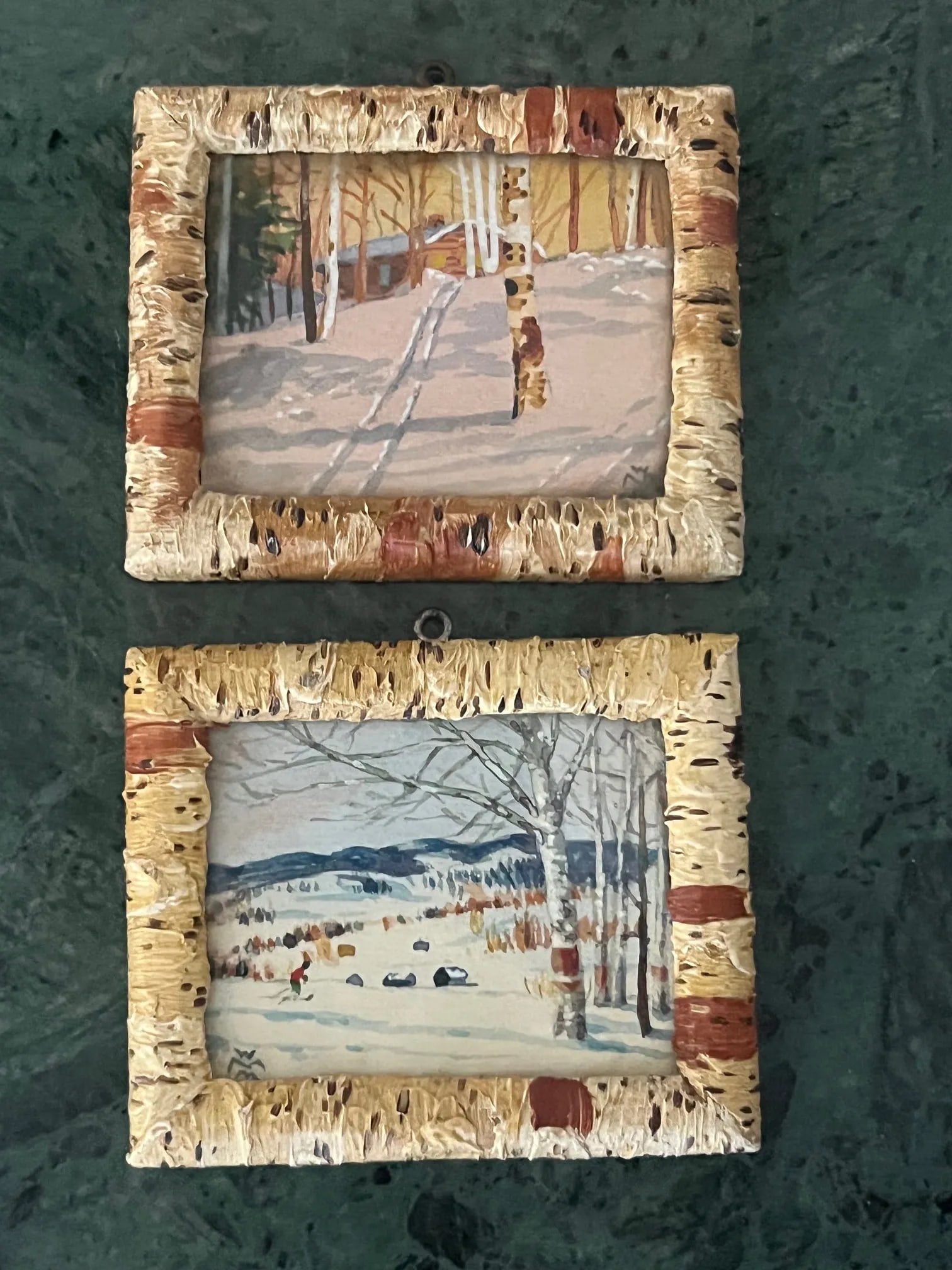 Willard Morse Mitchell Minature Watercolor Paintings, C. 1941- Set of 2 - 11