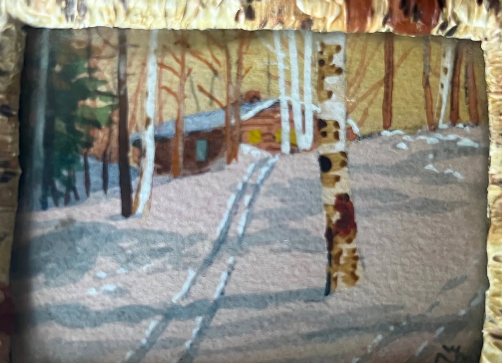 Willard Morse Mitchell Minature Watercolor Paintings, C. 1941- Set of 2 - 4