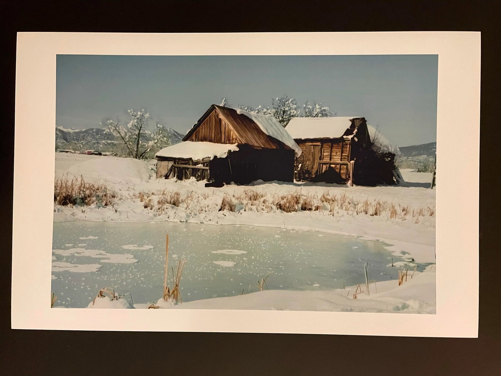 Gleb Derujinsky "Winter House on Pond" Contemporary Landscape Photograph Print - 5