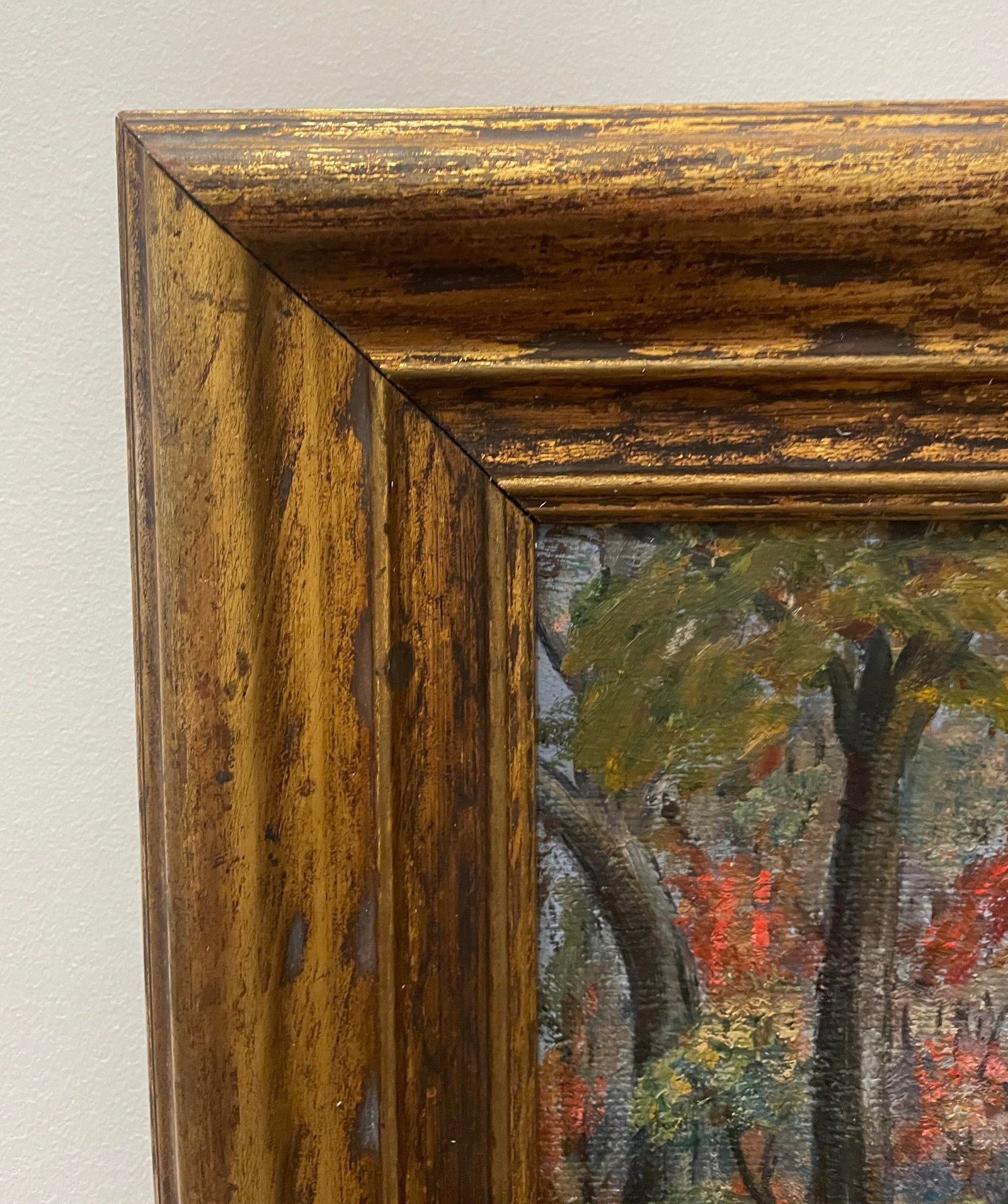1947 Jim Remine Tennessee Cabin Oil on Board Painting - 4