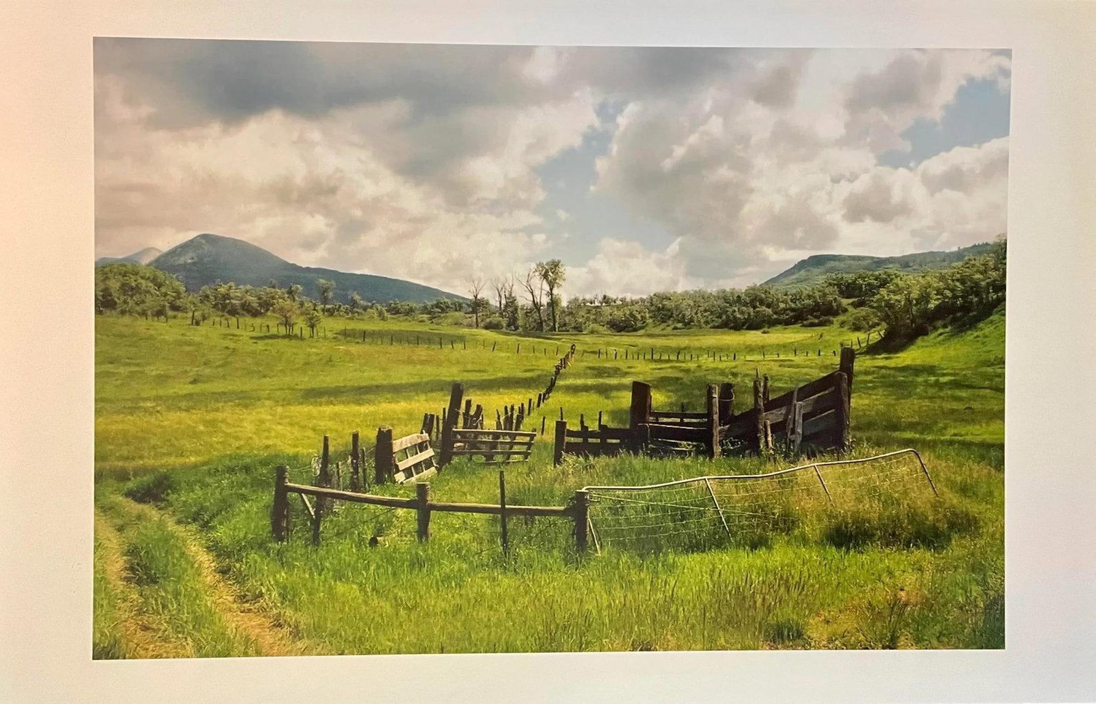 Gleb Derujinsky "Vanishing Fences" Contemporary Landscape Photograph Print - 5