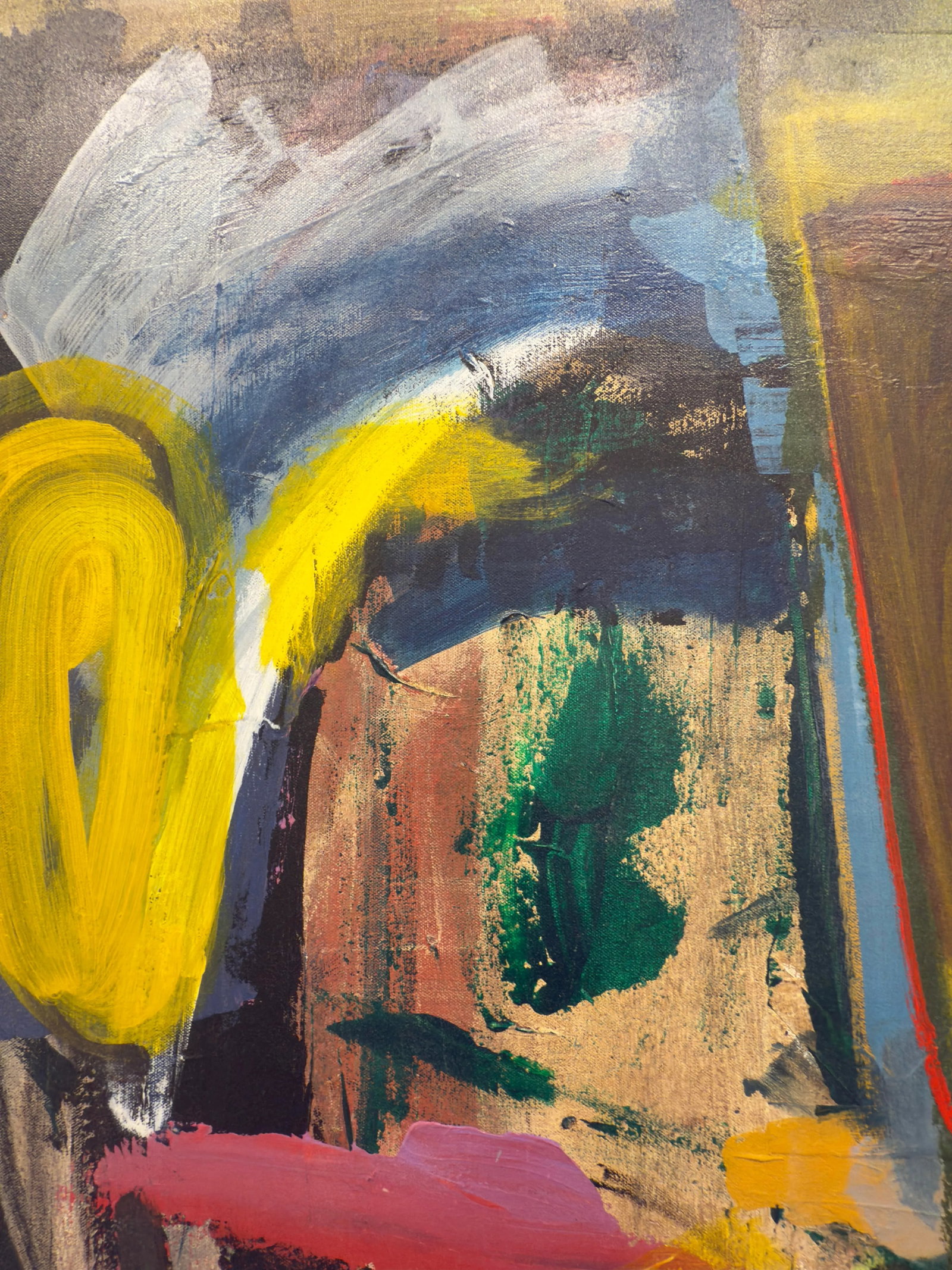 Original Abstract Expressionist Oil and Acrylic Portrait - 9
