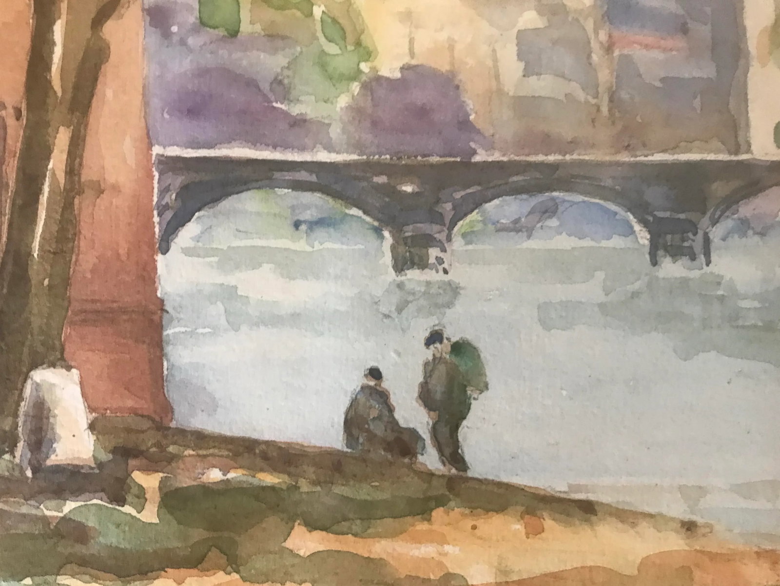 Early 20th Century Paris View of the Seine, Signed by the Artist. - 8