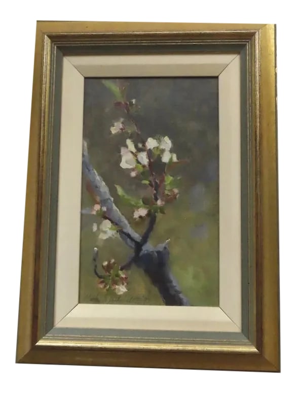 Late 20th Century "Bird" Oil Painting on Canvas by Clark G. Mitchell, Framed (1 of 8)