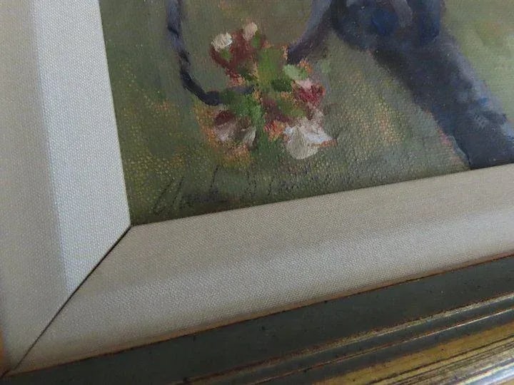 Late 20th Century "Bird" Oil Painting on Canvas by Clark G. Mitchell, Framed - 6