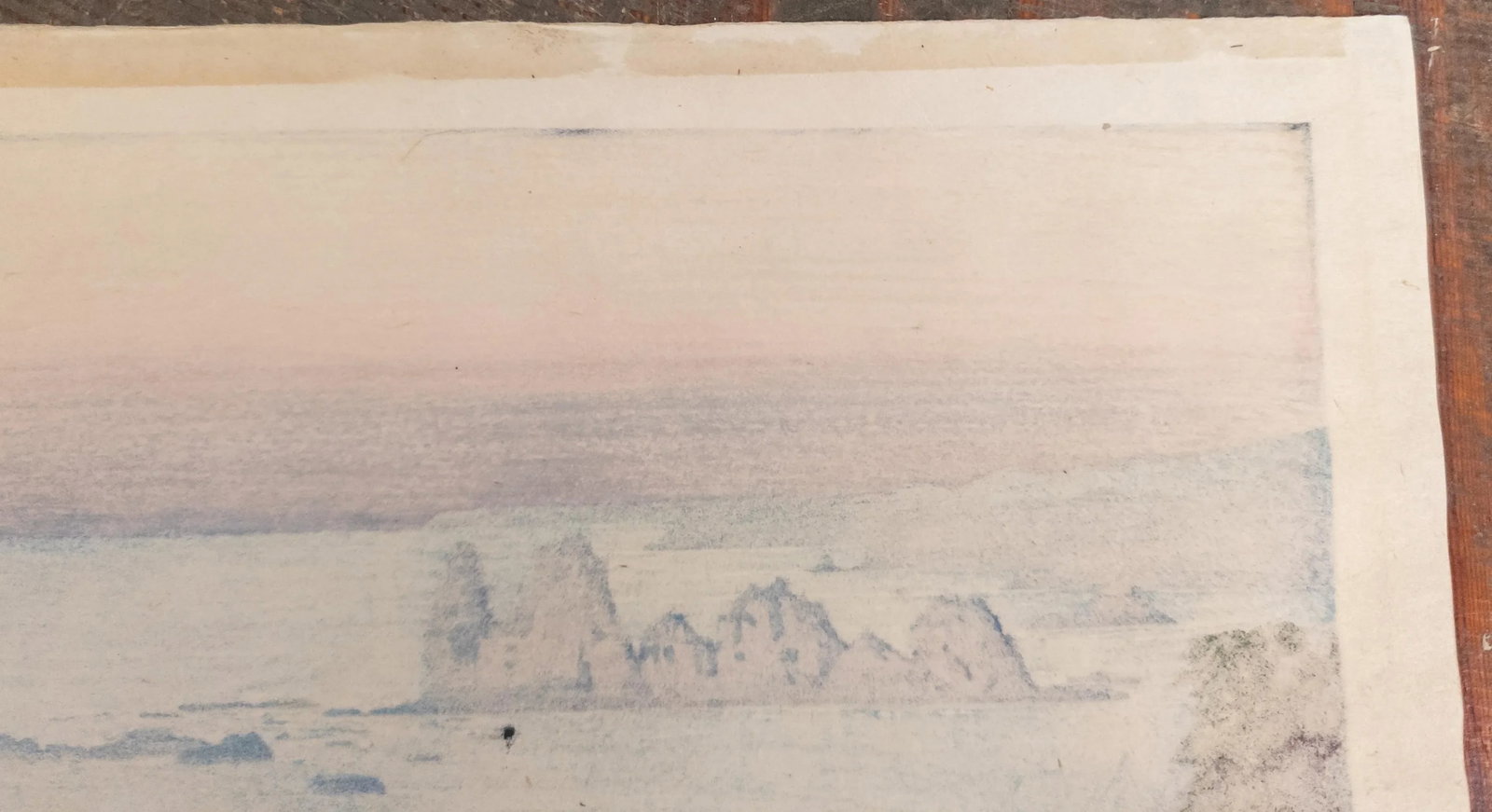 Early 20th Century Japanese Woodblock Print by Toshi Yoshida "Isozaki Morning" - 14