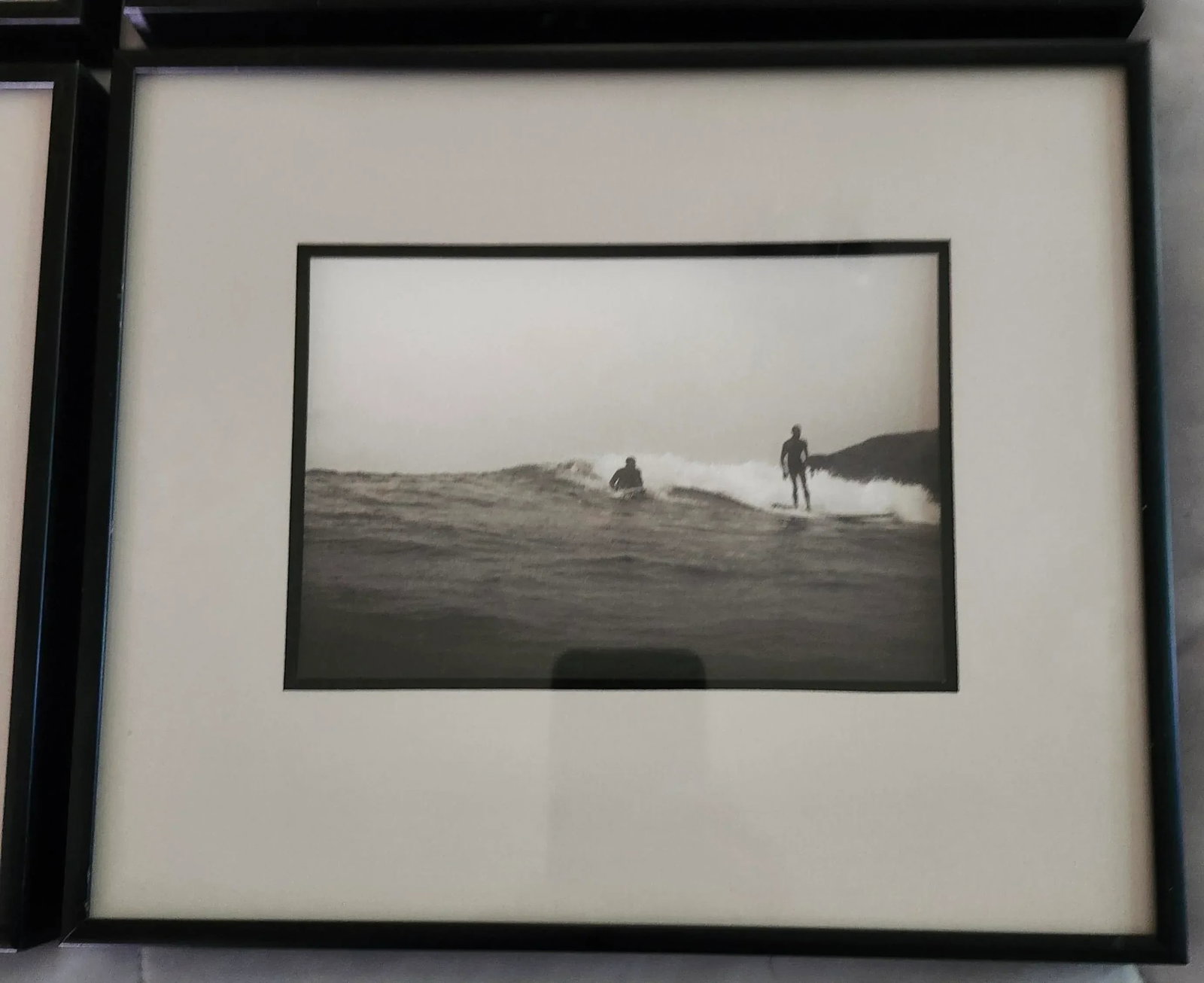 Vintage Set of Four Limited Edition Black and White Surfing Photos by Don James - 5