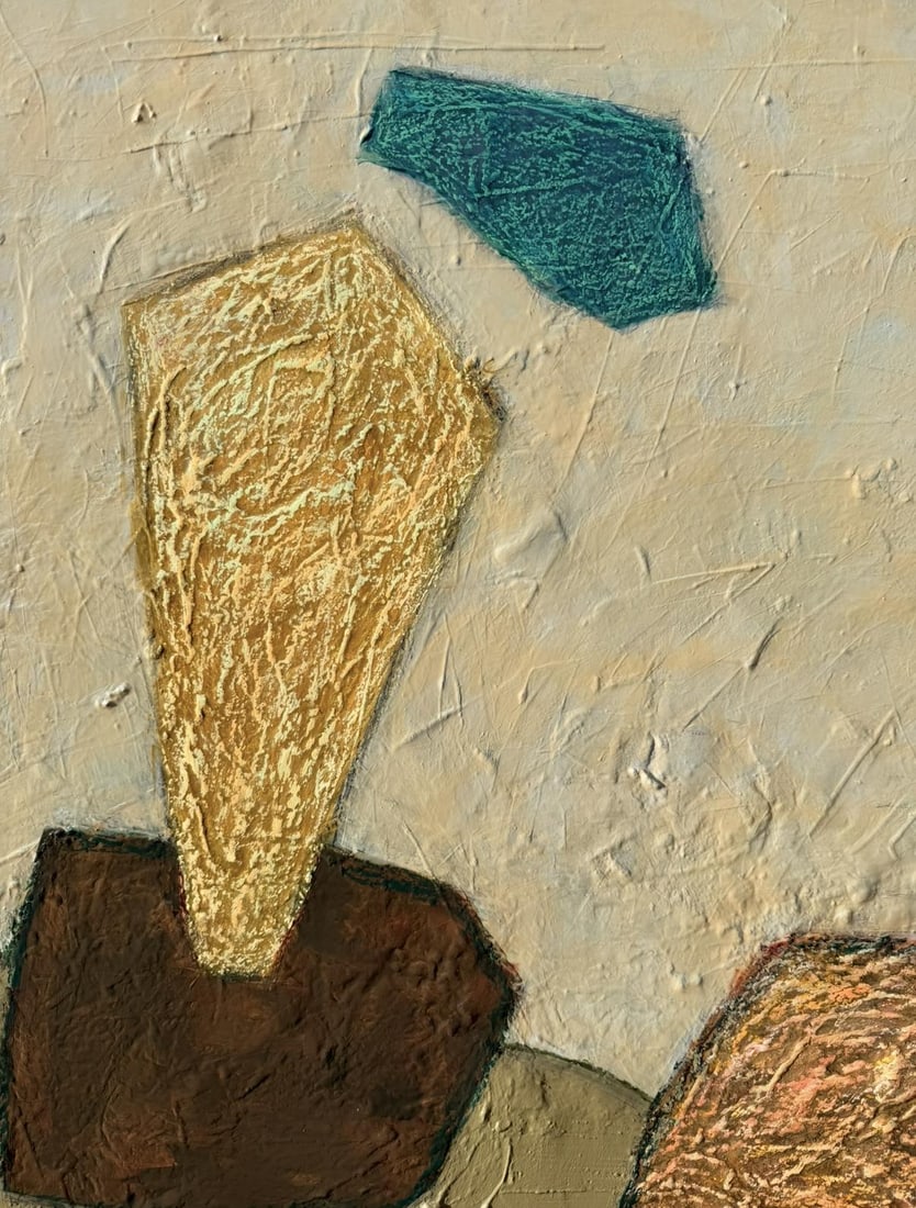 Inside the Idle Hour Original Mixed Media Abstract by Zac Woodiel - 3