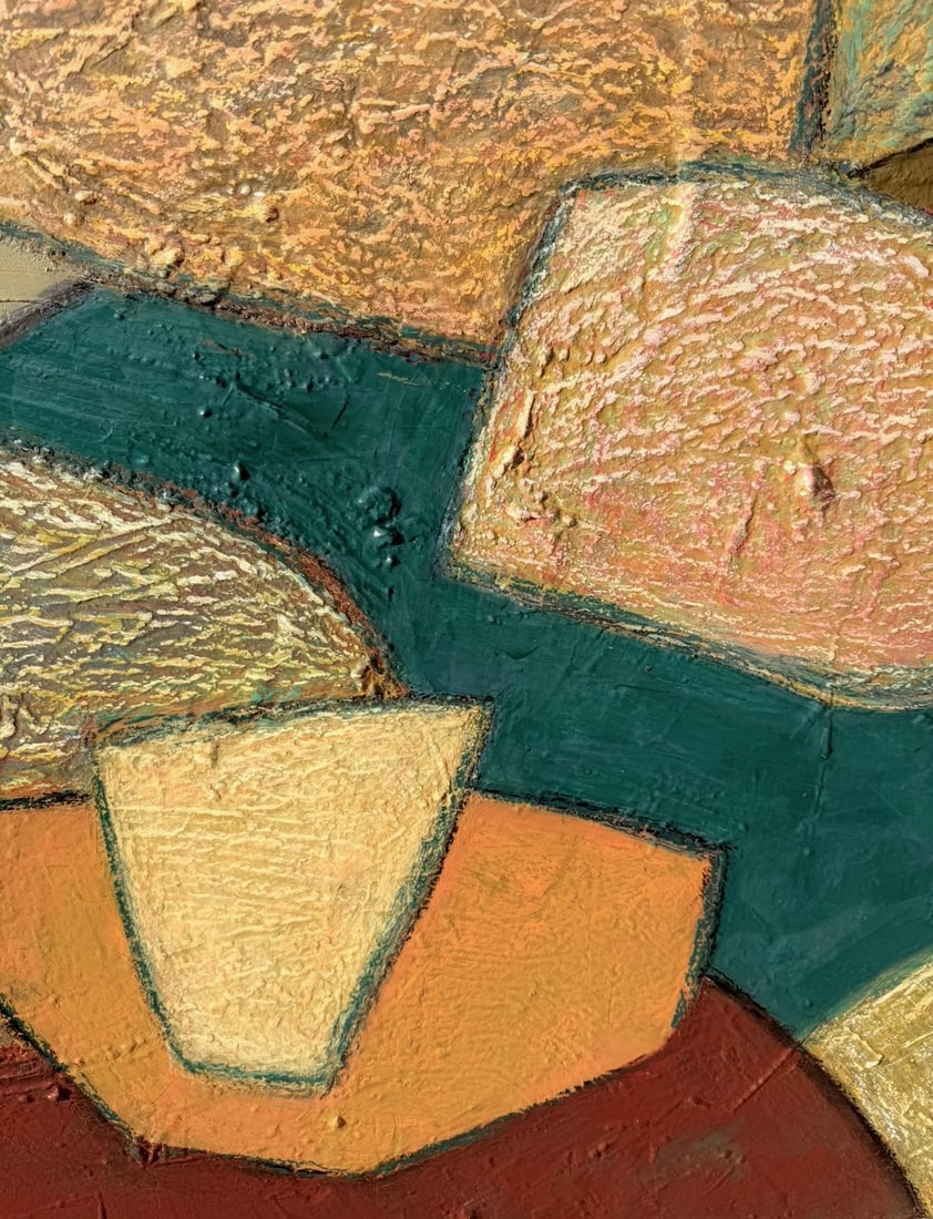 Inside the Idle Hour Original Mixed Media Abstract by Zac Woodiel - 6