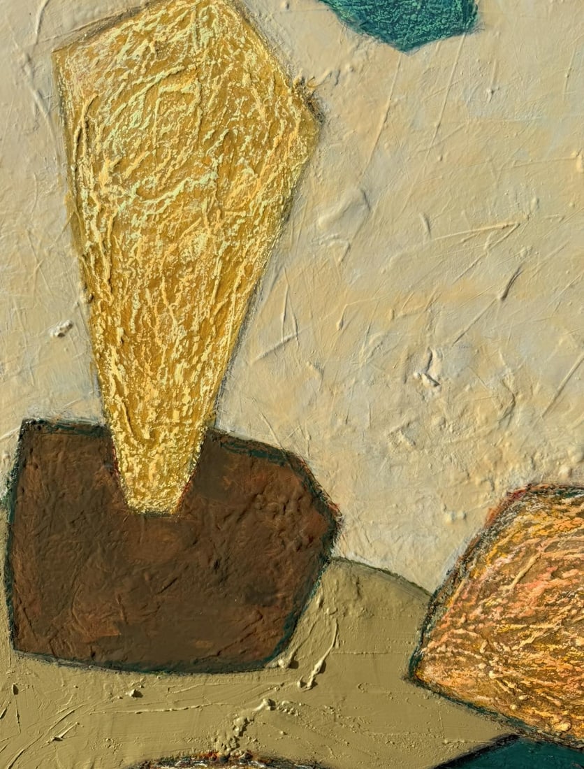 Inside the Idle Hour Original Mixed Media Abstract by Zac Woodiel - 7