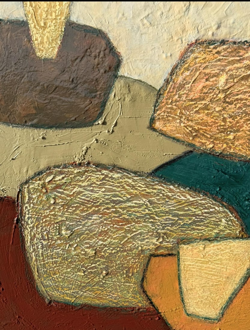 Inside the Idle Hour Original Mixed Media Abstract by Zac Woodiel - 8
