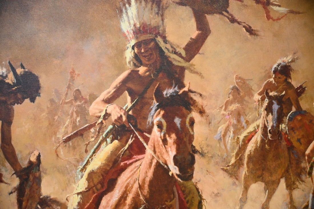 Howard Terpning "Mystic Power of the War Shield" Signed Limited Edition MasterWork Giclee Canvas, 12 - 2