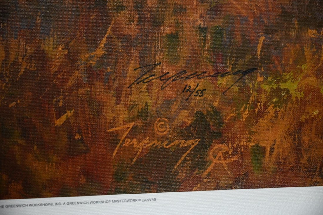 Howard Terpning "Mystic Power of the War Shield" Signed Limited Edition MasterWork Giclee Canvas, 12 - 6
