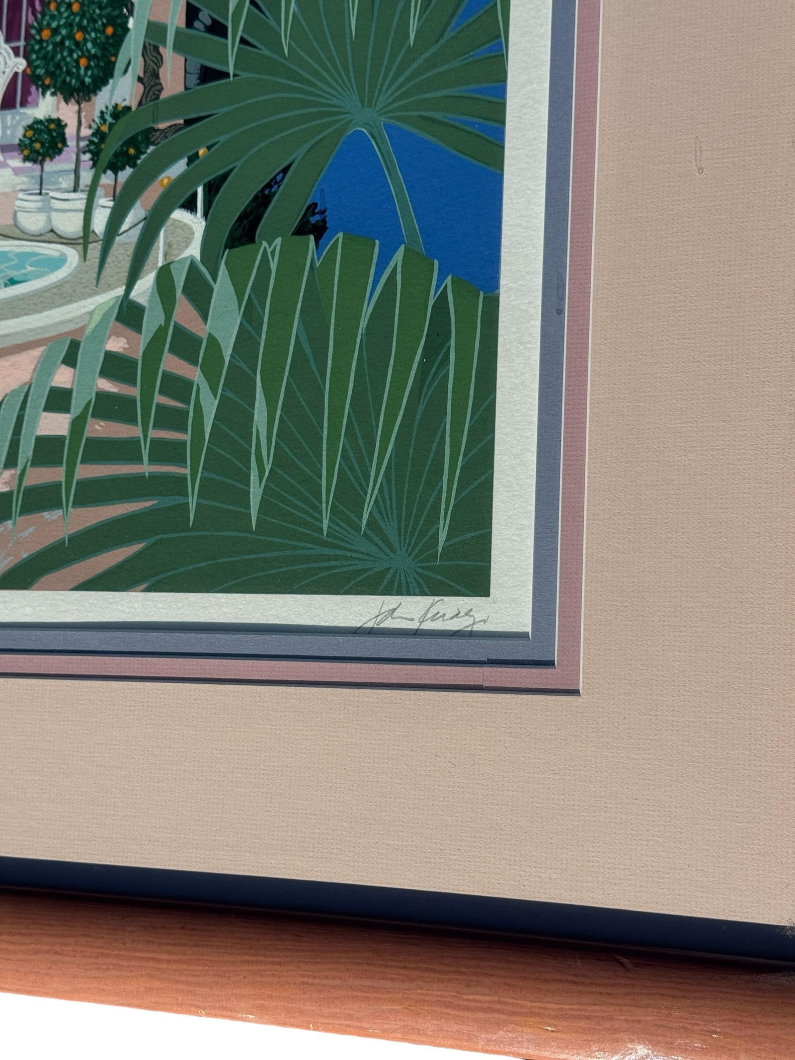 1980s John Kiraly Signed & Numbered "Poinciana Palace" Limited Edition Print - 5