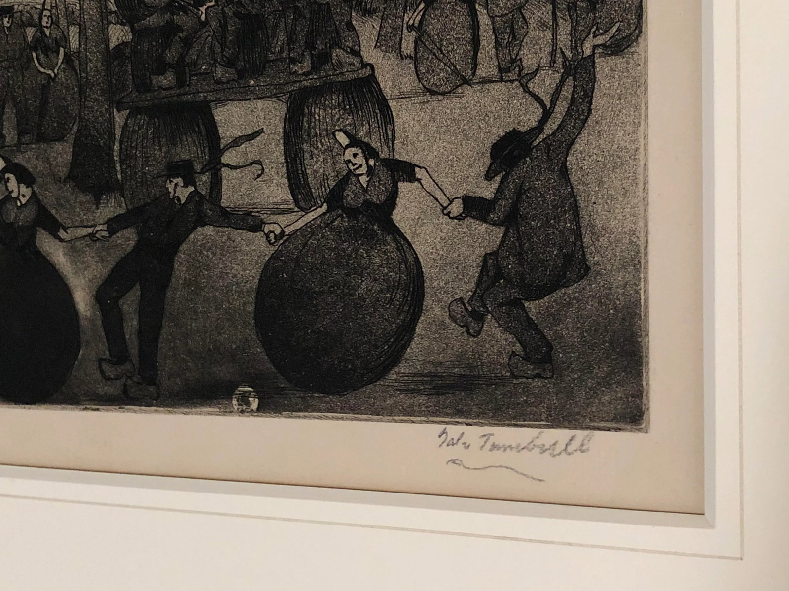 Gale Turnbull Signed Framed Etching Artwork, 1920's - 3