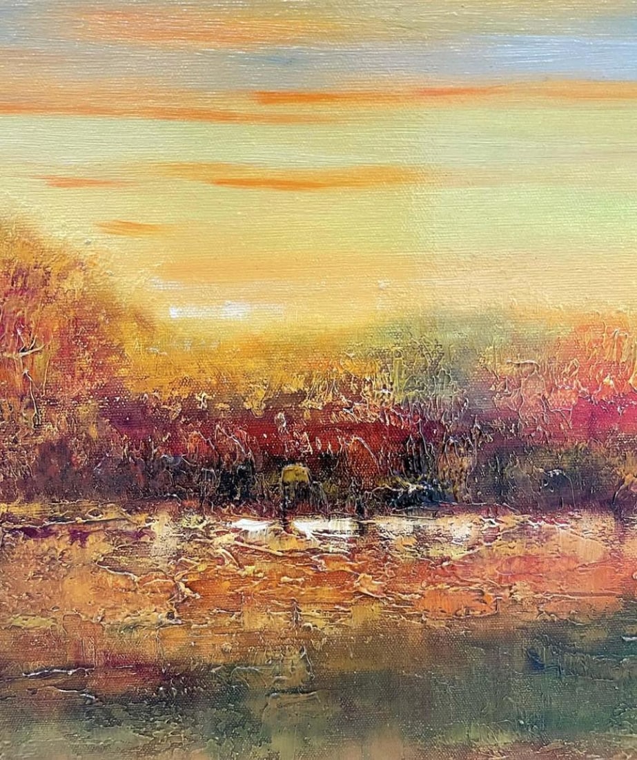 Jeff Dixon 48x36 Signed Original Landscape Painting - 3