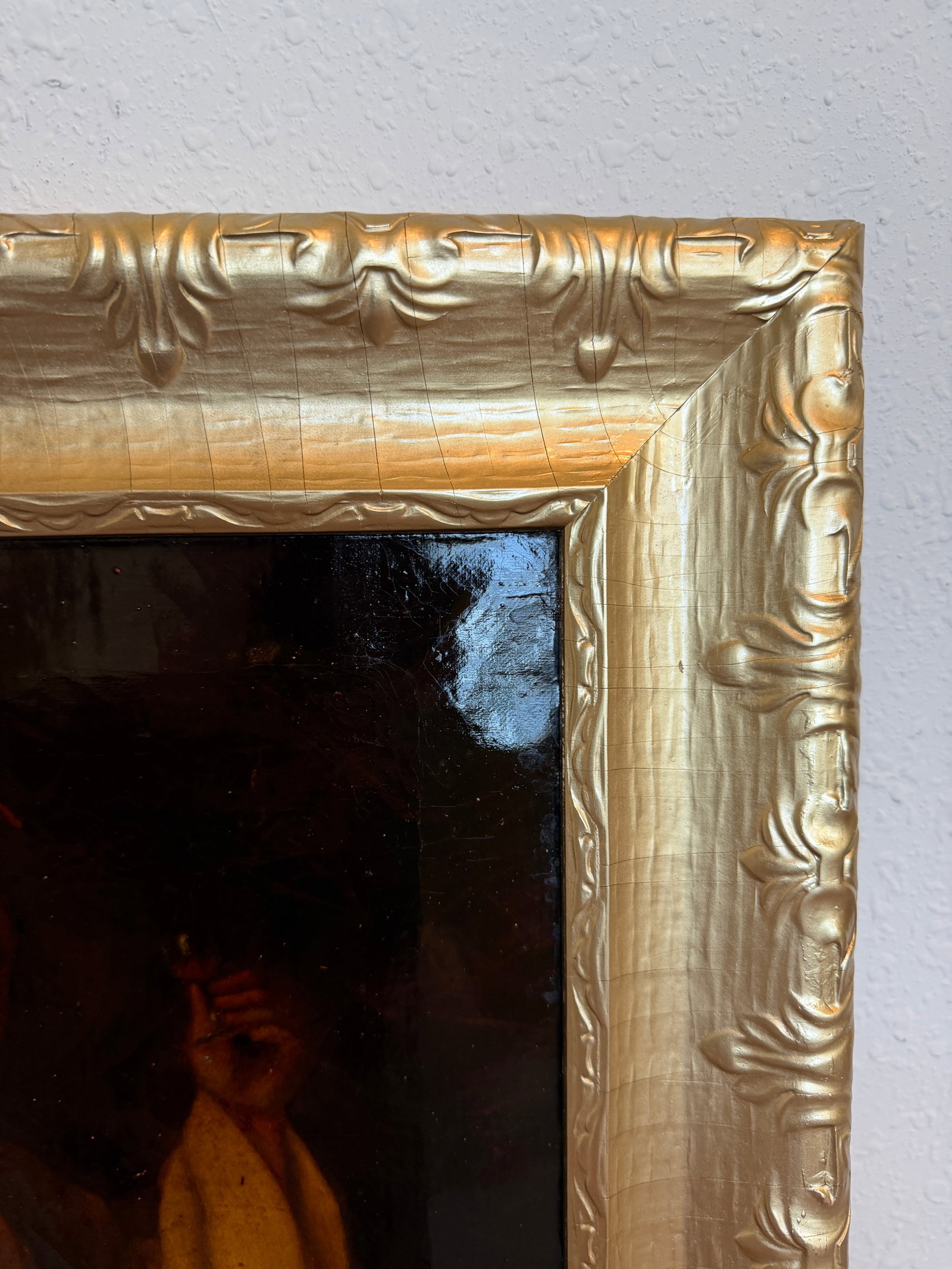 Antique 19c. Oil Painting Monk Portrait by e.c. Edson Gilt Frame Religious Art - 4
