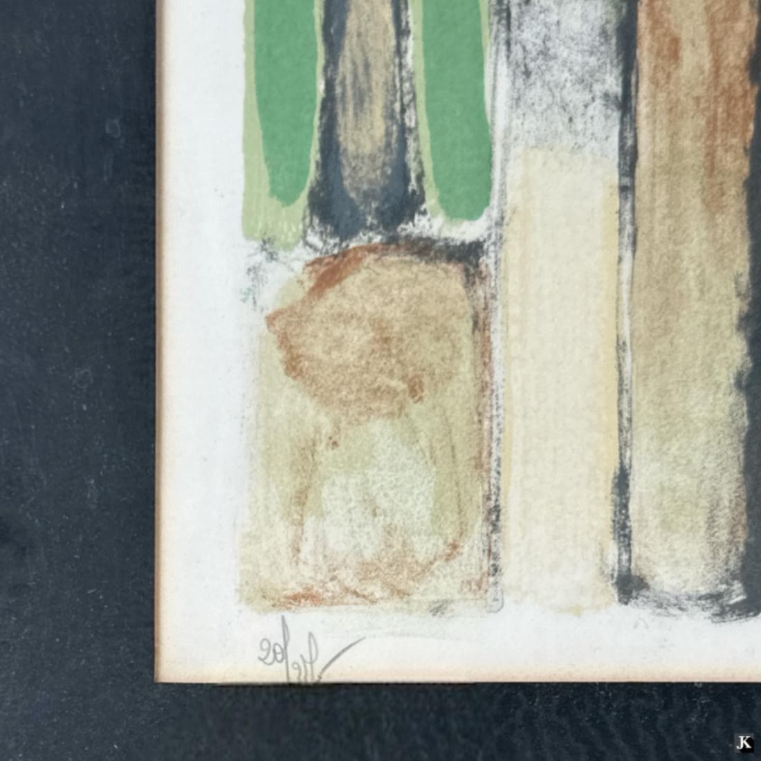 Jean-Pierre Cassigneul (French, B. 1935) Lithograph "Au Bord De Mer" Signed and Numbered - 3