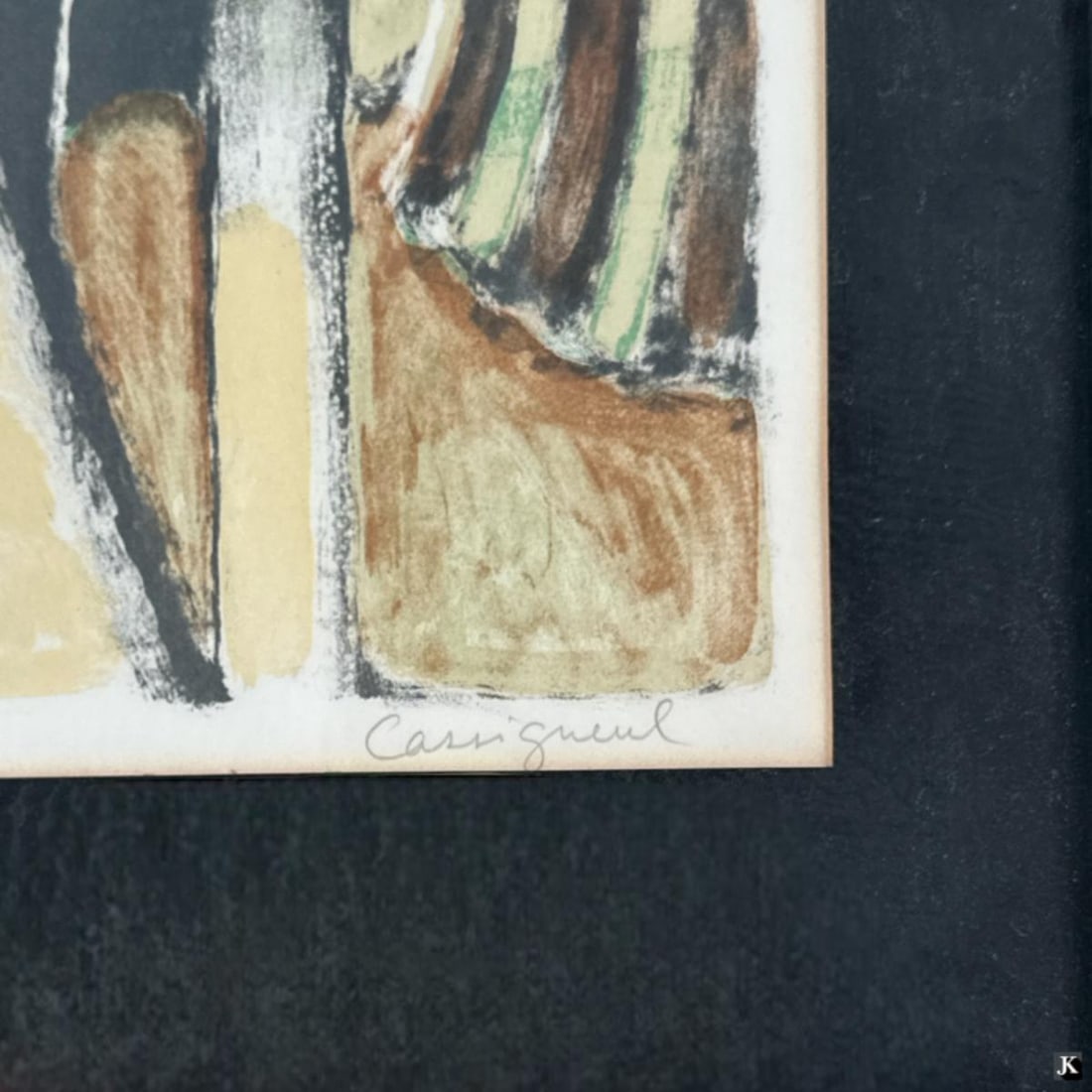 Jean-Pierre Cassigneul (French, B. 1935) Lithograph "Au Bord De Mer" Signed and Numbered - 4