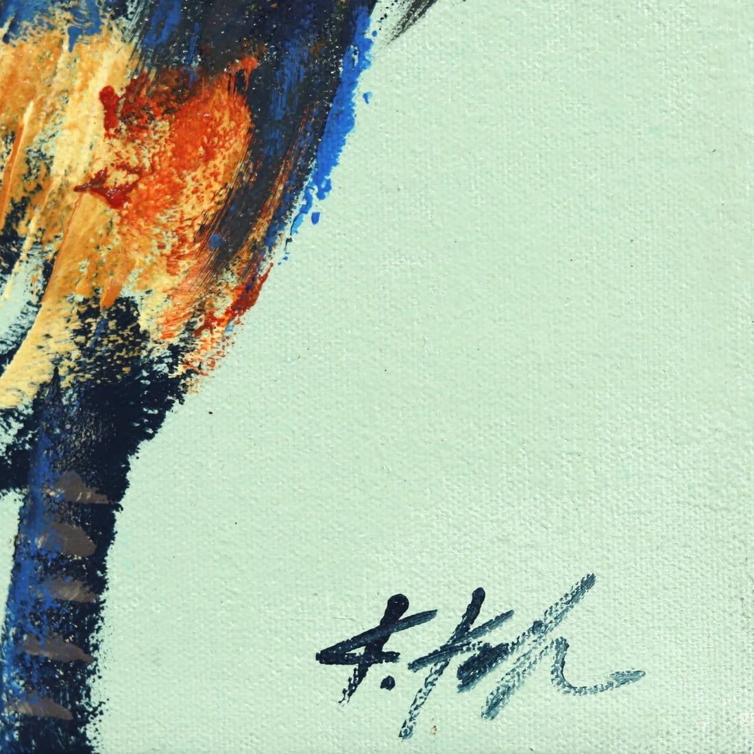 Windy Palm - Contemporary Botanical Landscape Tree Acrylic Painting by Kathleen Keifer - 5