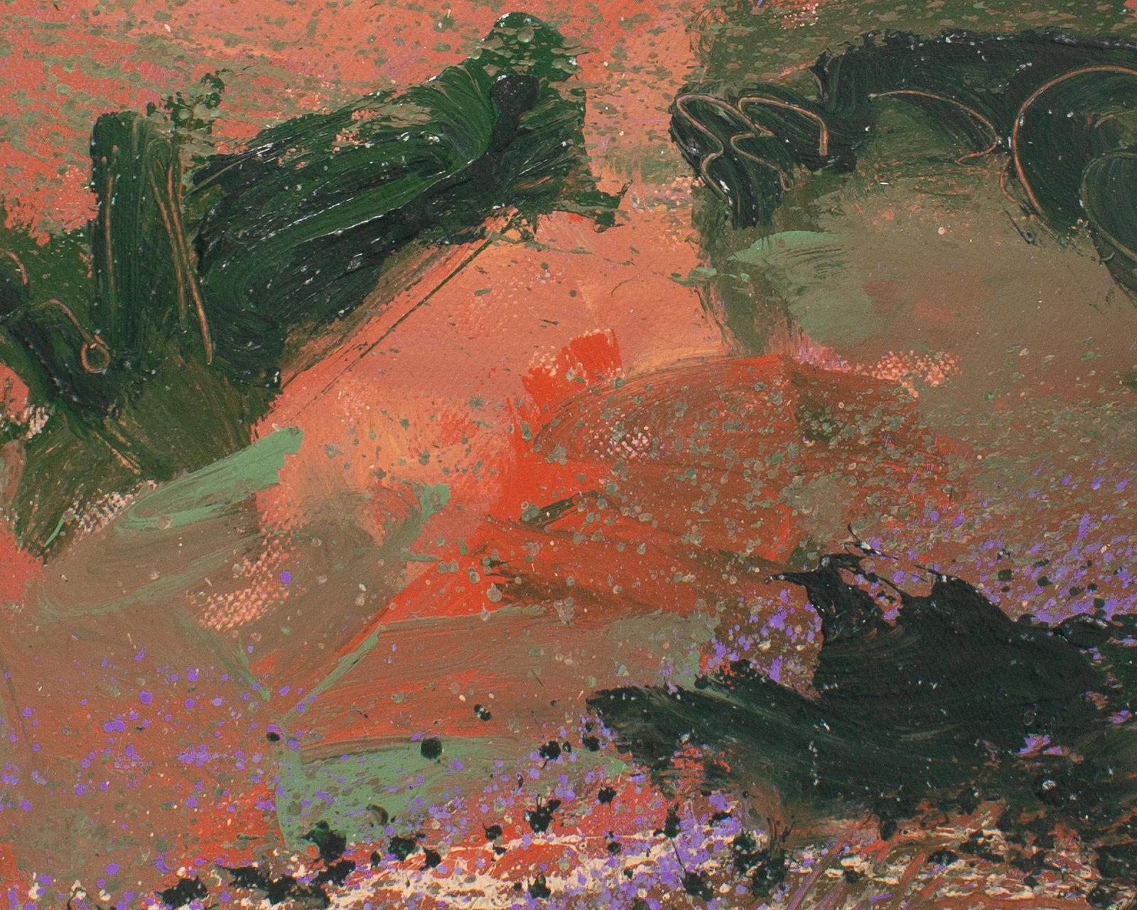1980s Abstract Acrylic Landscape Painting by Harry Hilson - 4