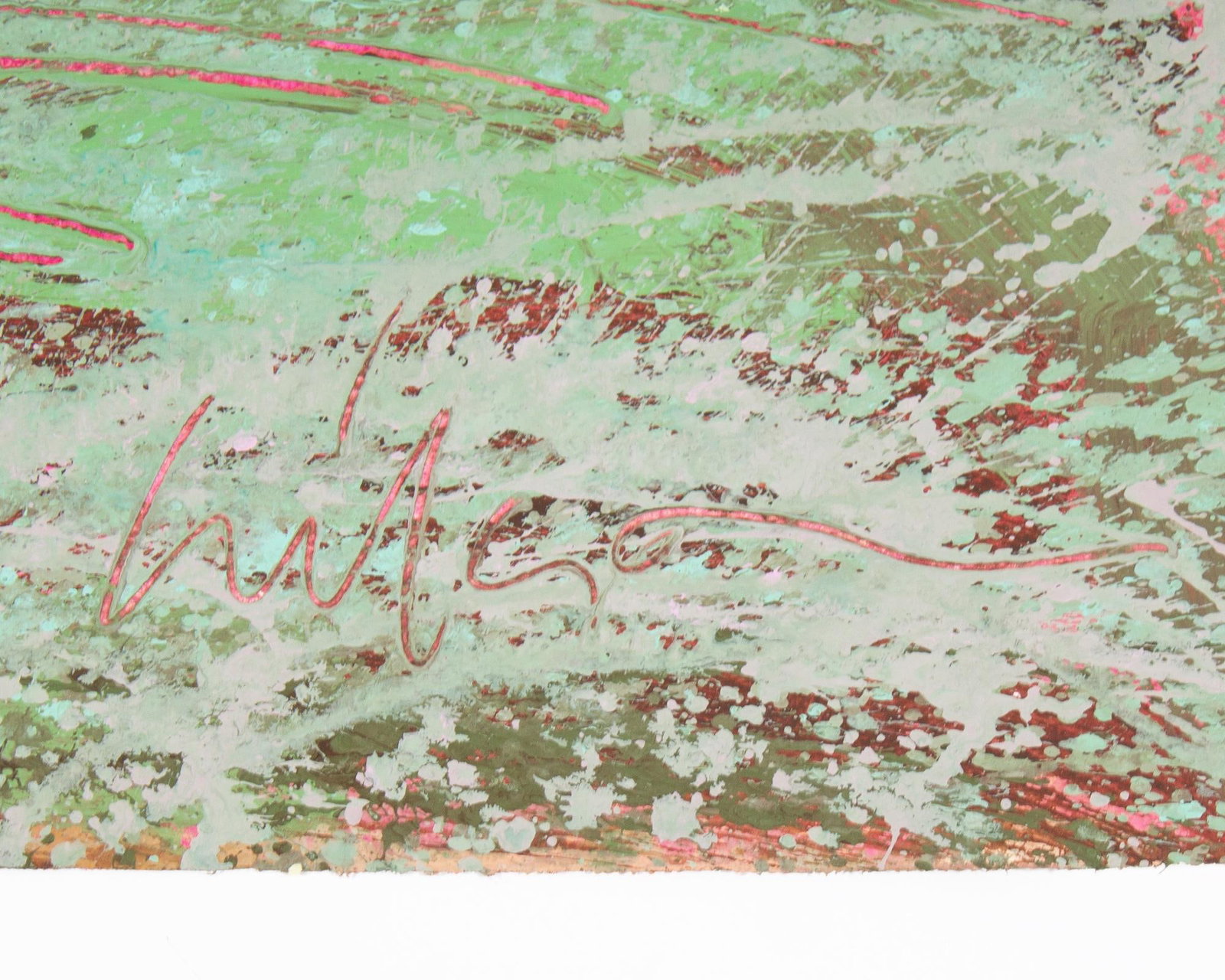 1980s Abstract Acrylic Landscape Painting by Harry Hilson - 4