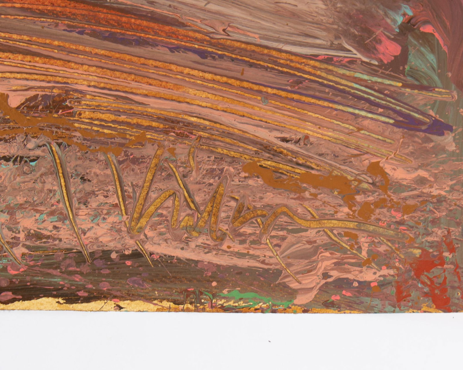 1980s "Deep Purple Dream" Abstract Acrylic Landscape Painting by Harry Hilson - 3