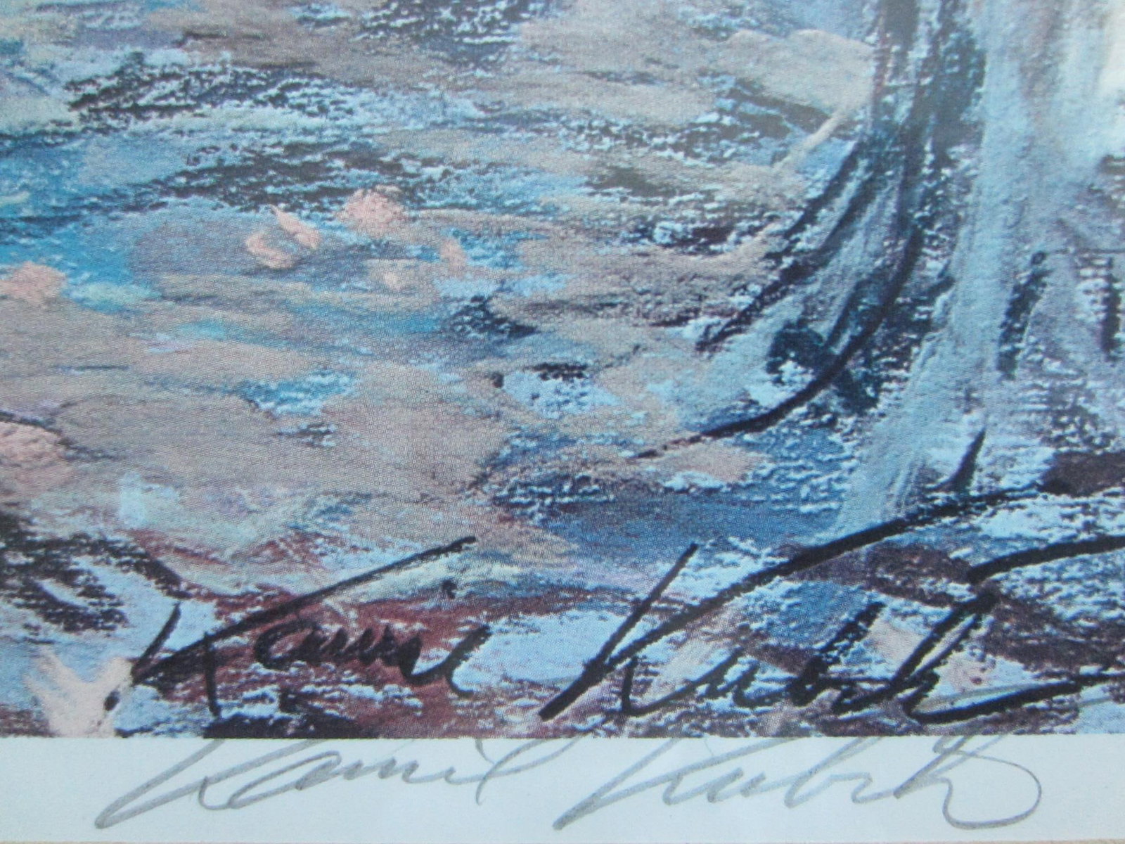 1970s Kamil Kubik Fall in Central Park Impressionist Signed Lithograph - 4