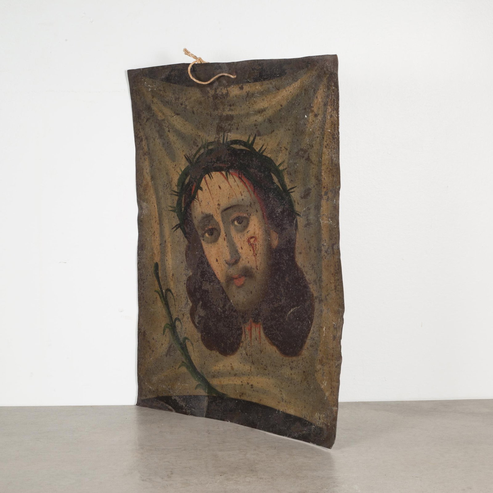19th C. Mexican Retablo "Veronica's Veil" c.1880 - 2